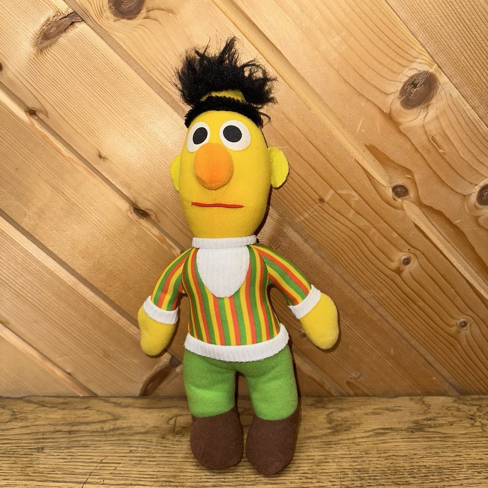 Vintage 1984 Playskool Sesame Street Bert 72901 | 12" Plush‎ Stuffed Muffet Inc